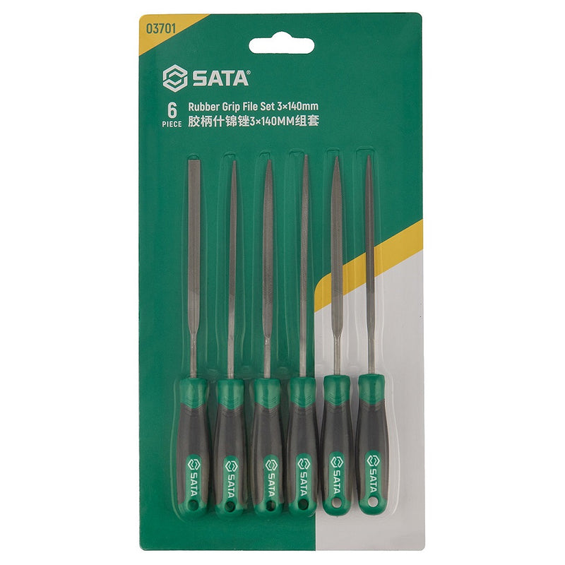 Bộ dũa kim loại 6 chi tiết SATA 03701 kích thước 3mm x 140mm