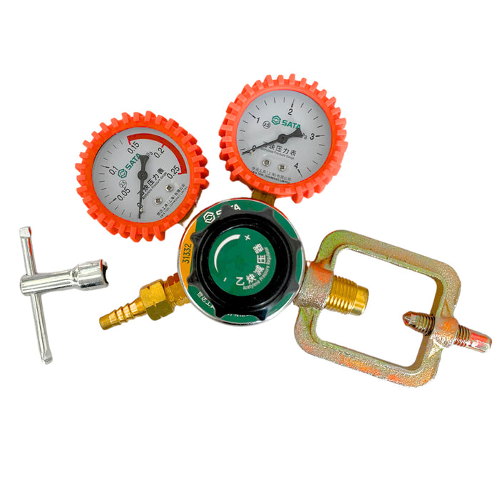 Đồng hồ điều áp khí Acetylen ren ngoài SATA 31332