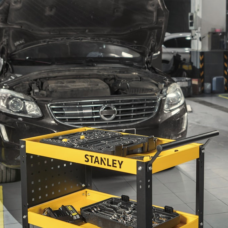 Xe đẩy dụng cụ 3 tầng Stanley