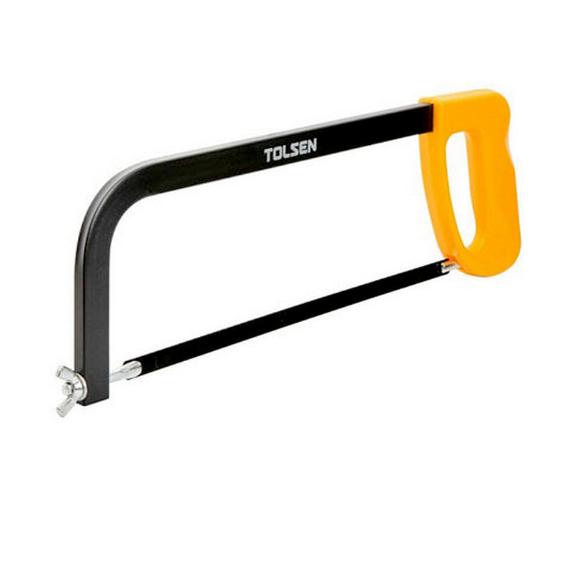 Khung cưa lọng tròn, tay cầm nhôm, vòng cung thép sơn mài 300mm/12 inch TOLSEN 30053 (có sẵn 1 lưỡi cưa)