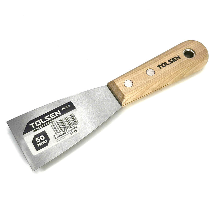 Cây sủi kích thước từ 35mm ~ 100mm Tolsen, cán gỗ, lưỡi thép chất lượng cao, được đánh bóng