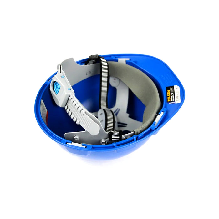 Nón bảo hộ lao động nhựa PP, có khóa điều chỉnh TOLSEN