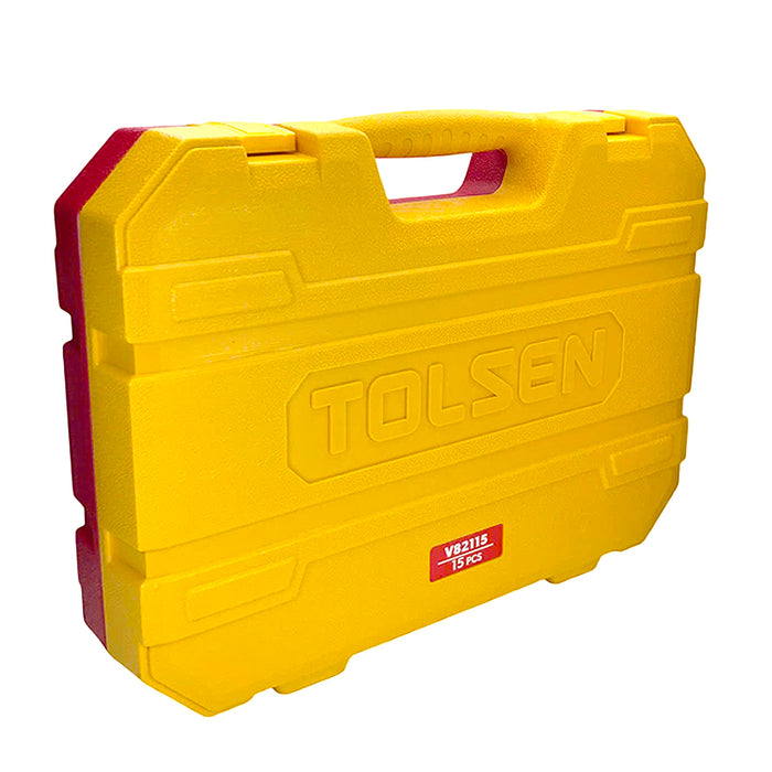 Bộ dụng cụ cách điện cao cấp 15 món TOLSEN V82115