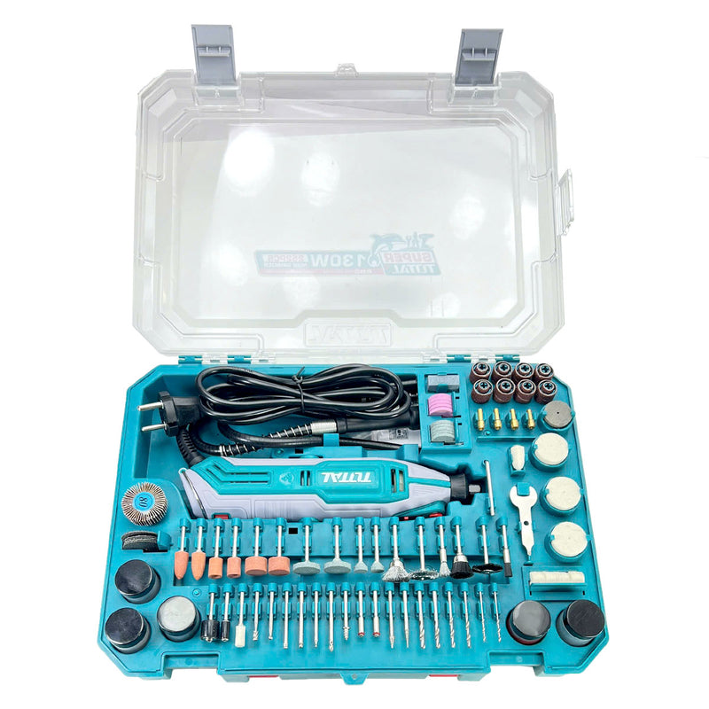 Máy mài khuôn công suất 130W Total TG5133261 kèm vali 251 linh kiện