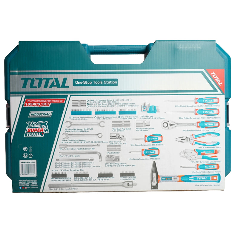 Bộ dụng cụ kết hợp 165 chi tiết Total THKTHP61657