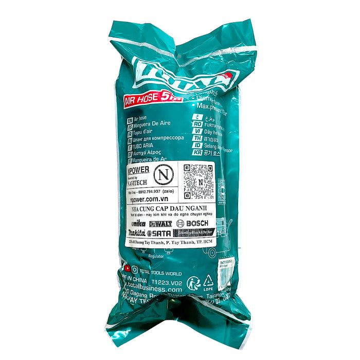 Cuộn dây hơi xoắn dài từ 5 - 15m TOTAL