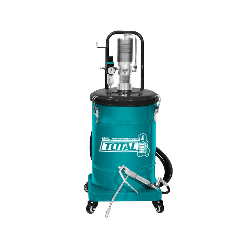 Máy bơm mỡ khí nén 30L Total THT118301 áp suất làm việc 5 - 8 bar