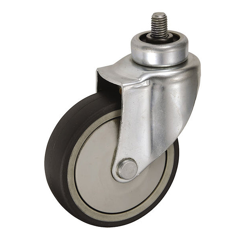 Bánh xe đẩy siêu thị, loại tiêu âm, bản cải tiến Ukai TPXC/TUXC có xoay, đường kính từ 100mm  - 125mm