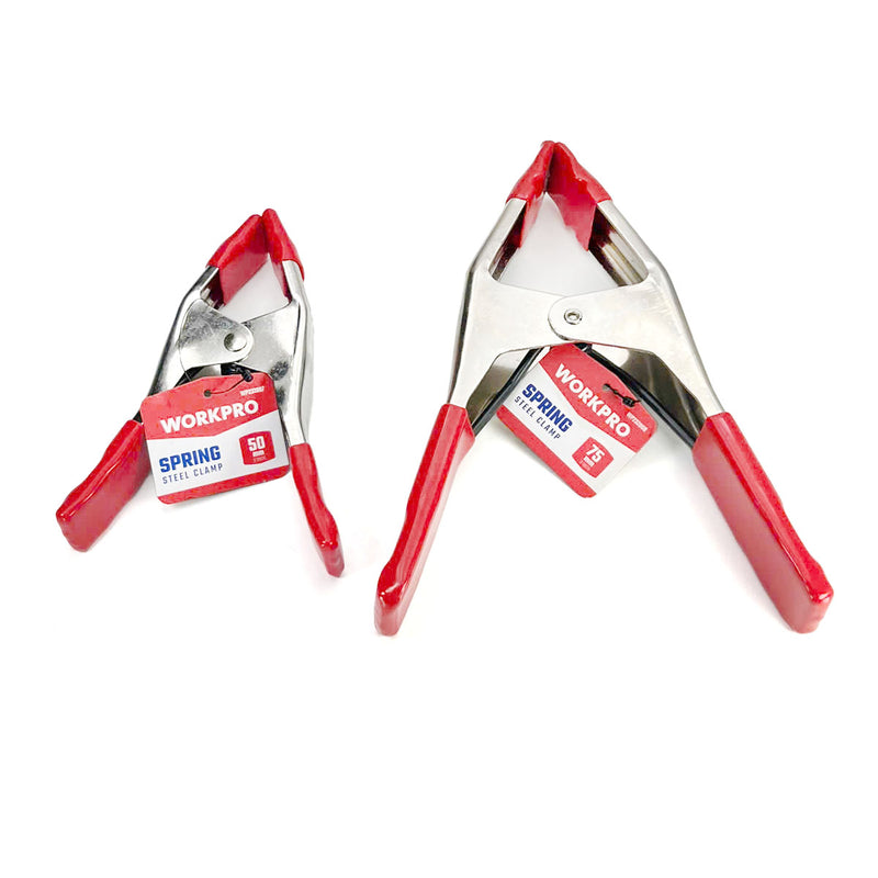 Kẹp lò xo bằng thép mạ niken, đầu bọc nhựa PVC Workpro (Steel Spring Clamp)