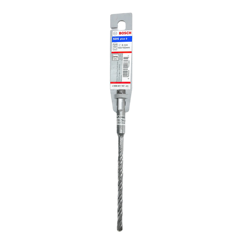 Mũi khoan bê tông SDS PLUS 3 Bosch đường kính từ 6mm - 14mm, đuôi gài