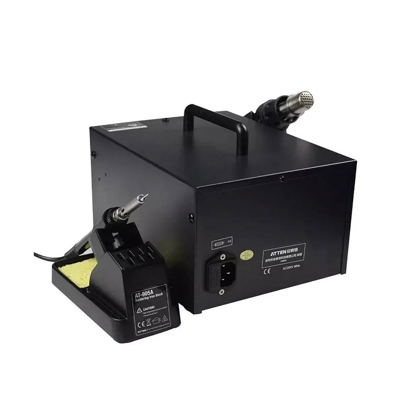 Trạm hàn thiếc và khò khí nóng đa năng - sửa chữa bo mạch điện tử 2-in-1 ATTEN AT-8502D, công suất hàn khò 50W/500W, max 480/500°C