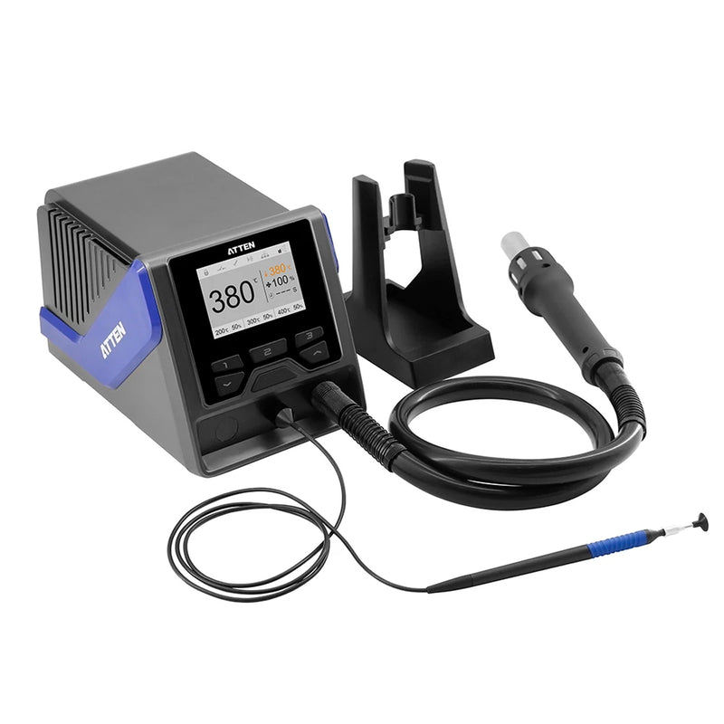Trạm khò khí nóng ATTEN GT-1028, công suất 1300W, Max 500°C, Hỗ trợ IoT, hệ cao cấp chuyên nghiệp