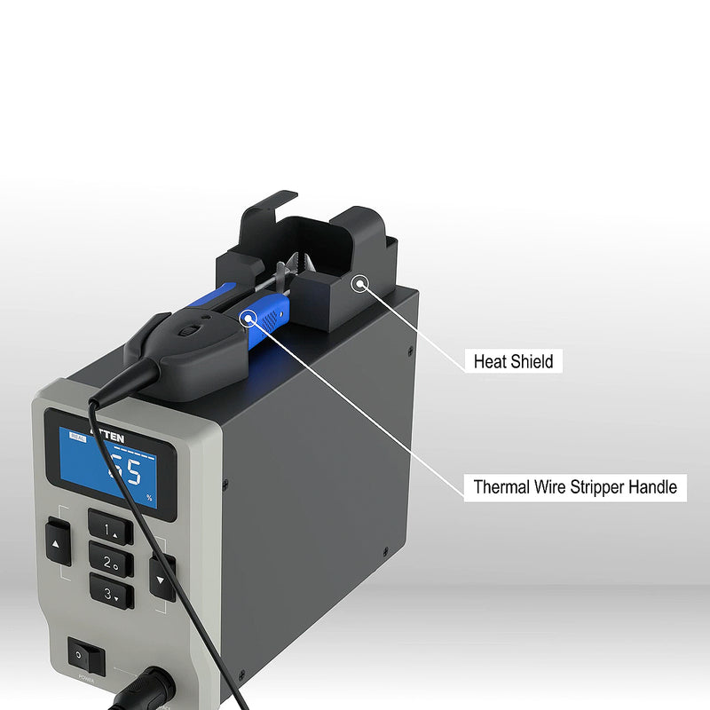 Máy tuốt vỏ dây điện dùng nhiệt ATTEN ST-680D, công suất 100W, Max 500°C