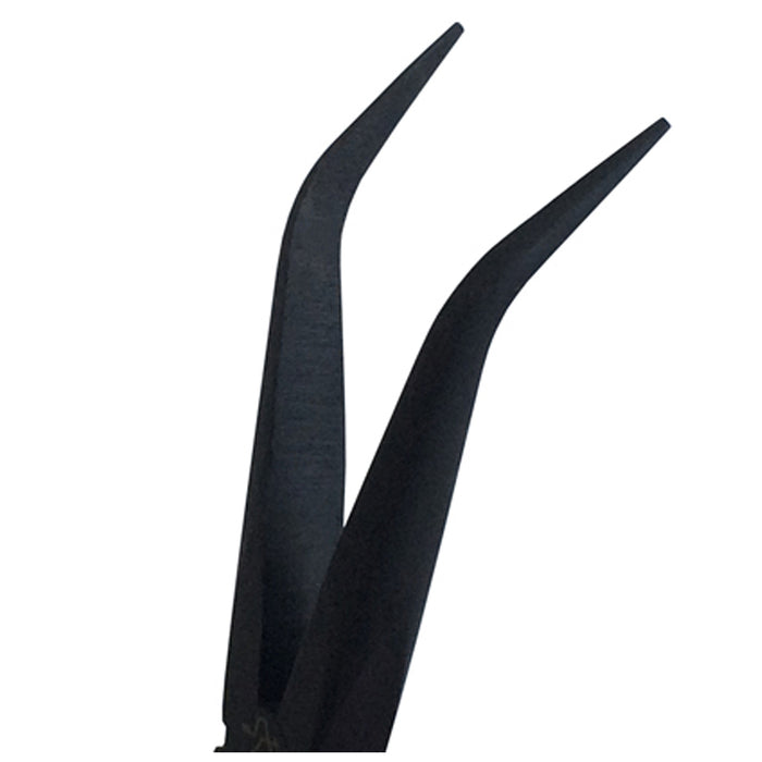 Kìm nhọn mũi cong (Không lưỡi cắt) Fujiya 303T-150, kích thước 147mm. Tiêu chuẩn RoHS