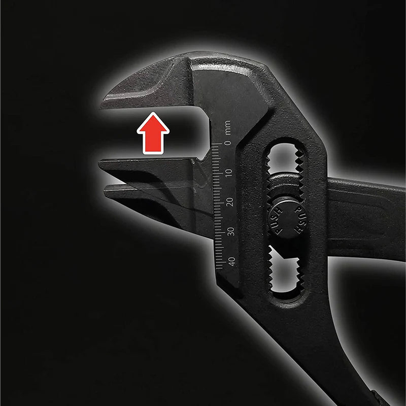 Kìm mỏ quạ điều chỉnh nhanh bằng nút nhấn Fujiya FLM-45-BG (Kurokin) kích thước 263mm, mở hàm tối đa 45mm
