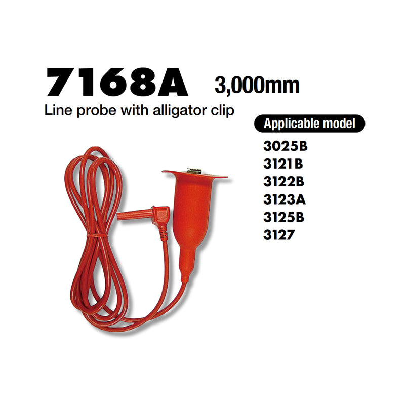 Dây đo có đầu kẹp Kyoritsu 7168A dài 3000mm