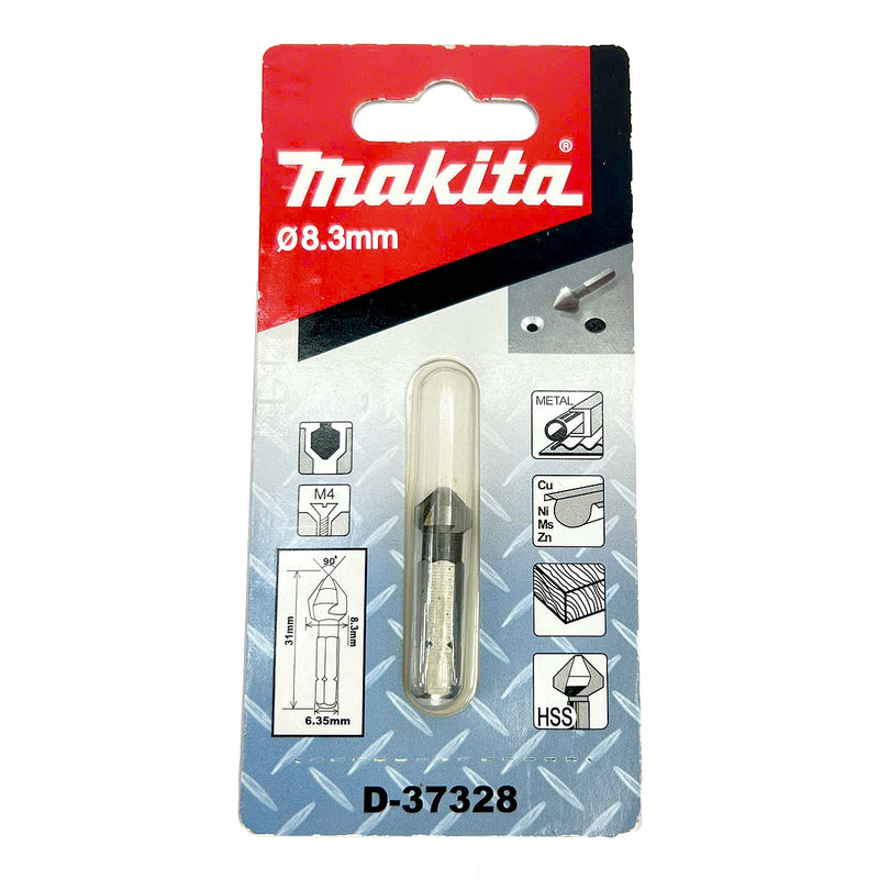 Mũi vát lỗ 3 lưỡi cắt 90° Makita, đuôi lục giác C-Form 6.35mm ( 1/4 inch ), kích thước từ 6.3mm - 20.5mm