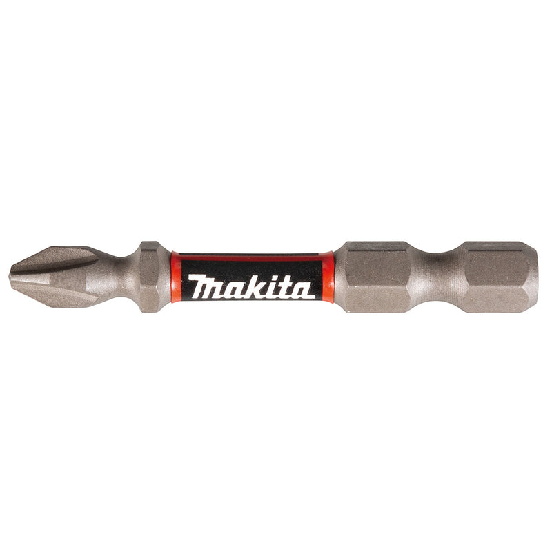 Vĩ 2 mũi vít bake Torsion Impact Premier Makita E-03274 kích thước PH2 x 50mm, đuôi lục giác 6.35mm (1/4 inch)