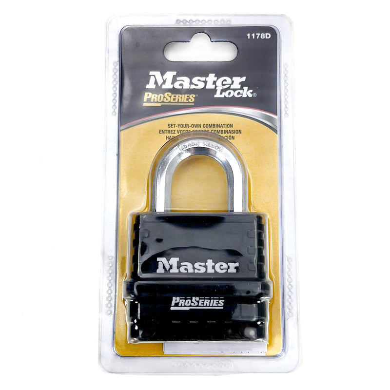 Ổ khóa số Master Lock 1178D, thân khóa đúc bằng kẽm cao cấp, 4 cọc số