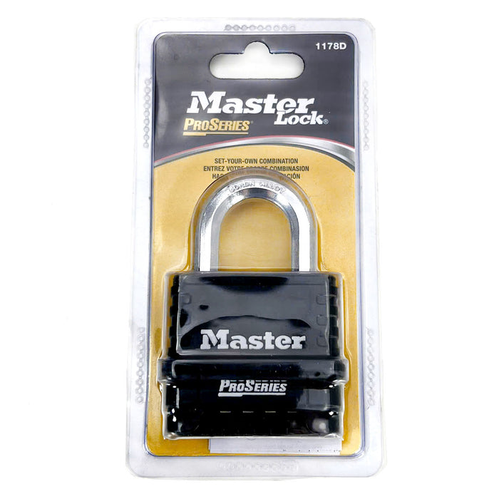 Ổ khóa số Master Lock 1178D, thân khóa đúc bằng kẽm cao cấp, 4 cọc số