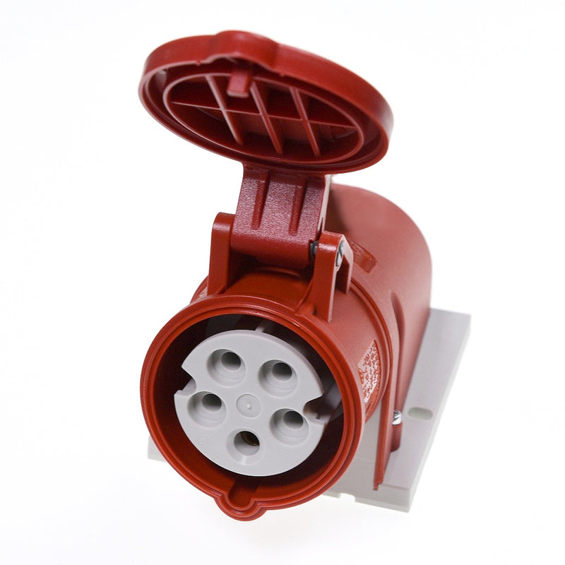 Ổ cắm công nghiệp MENNEKES gắn tường 16A~32A – Công nghệ TwinCONTACT đấu nối lò xo không vít (IP44) | Wall Mounted Receptacle, External Fixing (MB 463)