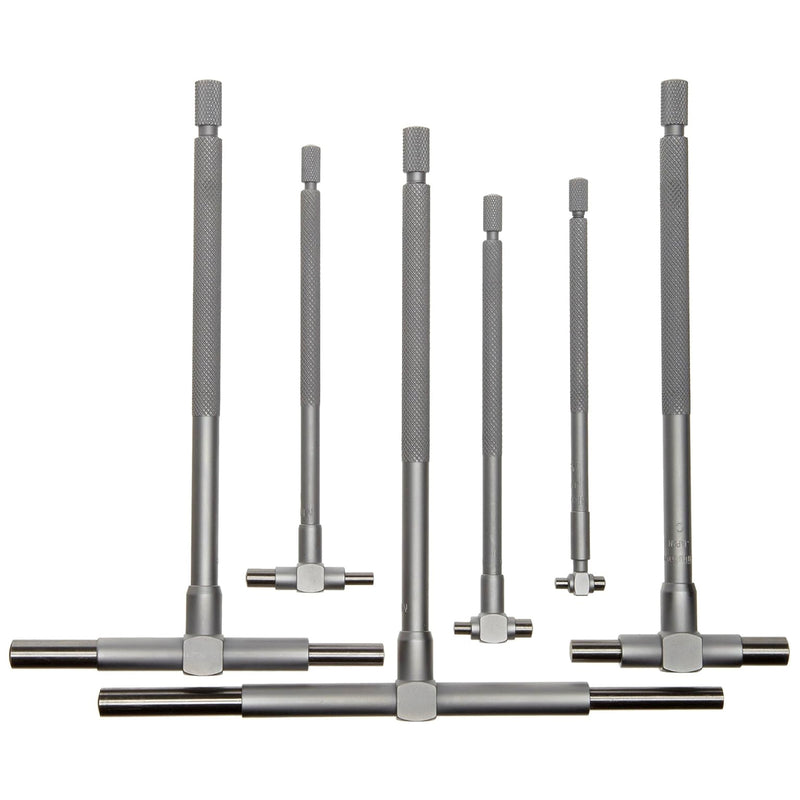 Bộ dưỡng đo lỗ 6 cây hệ Met Mitutoyo Telescoping Gage Series 155, Mã số 155-905, đáp ứng dãy đo từ 8mm - 150mm