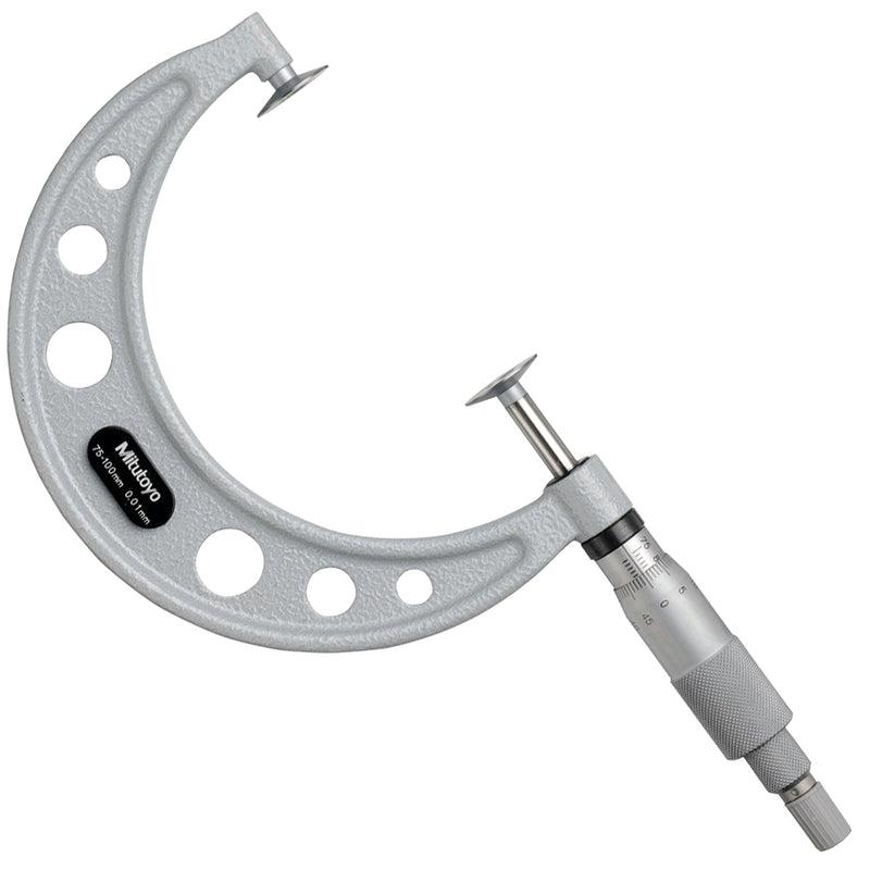 Panme Mitutoyo Series 169 - Disc Micrometers | None Rotating Spindle, đầu đo đĩa trục đo không xoay