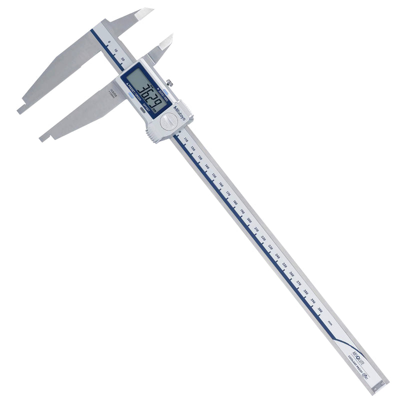 Thước kẹp điện tử Mitutoyo Absolute Digimatic Caliper Series 551 hàm kẹp kiểu mỏ chim + hàm tiêu chuẩn, chống nước, kháng dầu.