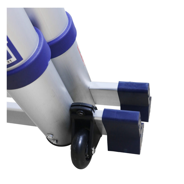 Thang nhôm rút đôi chữ A Nikawa NK AI, chiều cao tối đa chữ A từ 1.85m ~ 2.76m