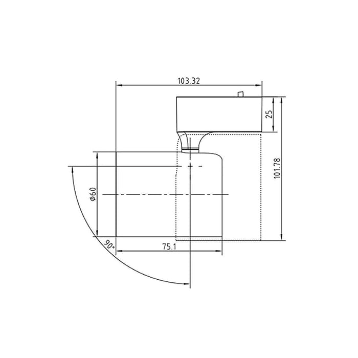 Đèn chiếu điểm gắn thanh ray Panasonic công suất 7W, có vỏ trắng và đen