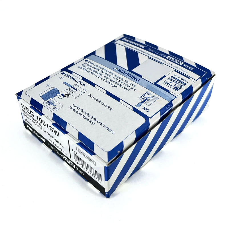 Ổ cắm đơn Panasonic WEG1001SW phích cắm dẹp