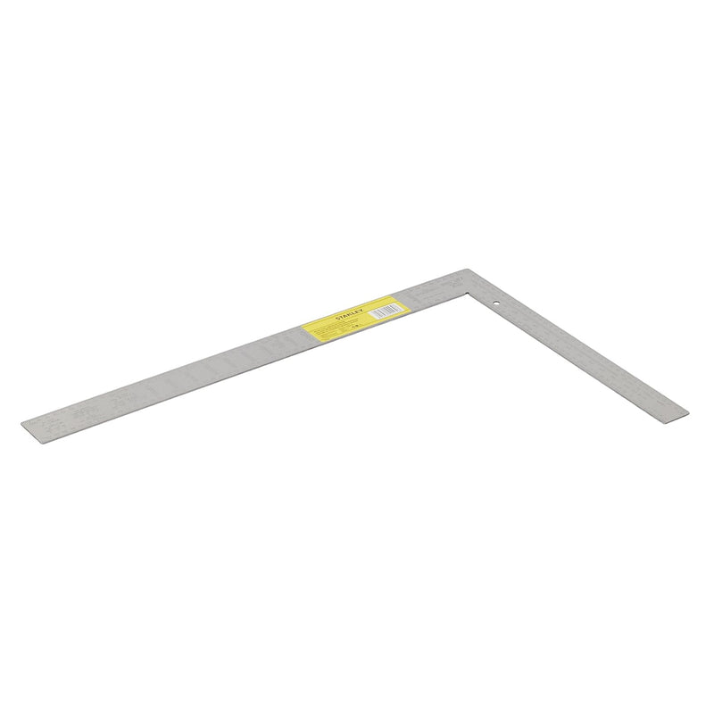 Thước ê ke thợ mộc Stanley Steel Carpenter's Square 45-530 kích thước 600mm x 400mm bằng thép tôi cứng vạch chia dập nổi hệ mét