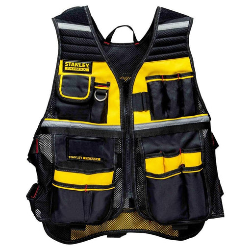 Áo đựng dụng cụ Stanley FMST530201 vải Polyester phối lưới thoáng khí dải phản quang kèm quai vai điều chỉnh