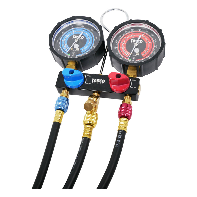 Đồng hồ áp suất ga Tasco TB145BV dùng để đo áp suất gas R32, R410A