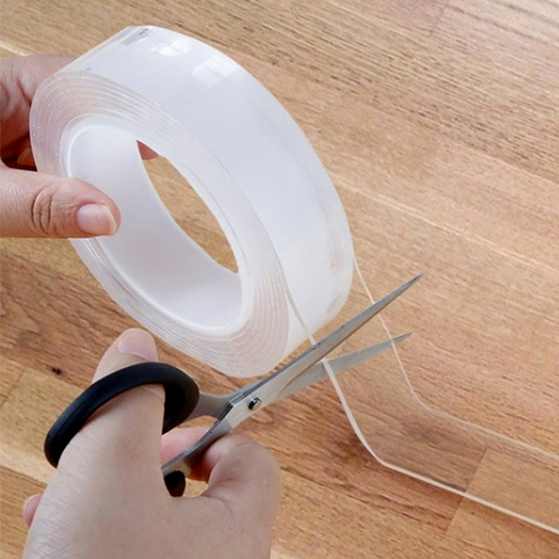 Băng keo 2 mặt đa năng siêu dính Tiến Phát trong suốt, dài từ 1m - 3m, mặt keo rộng 30mm