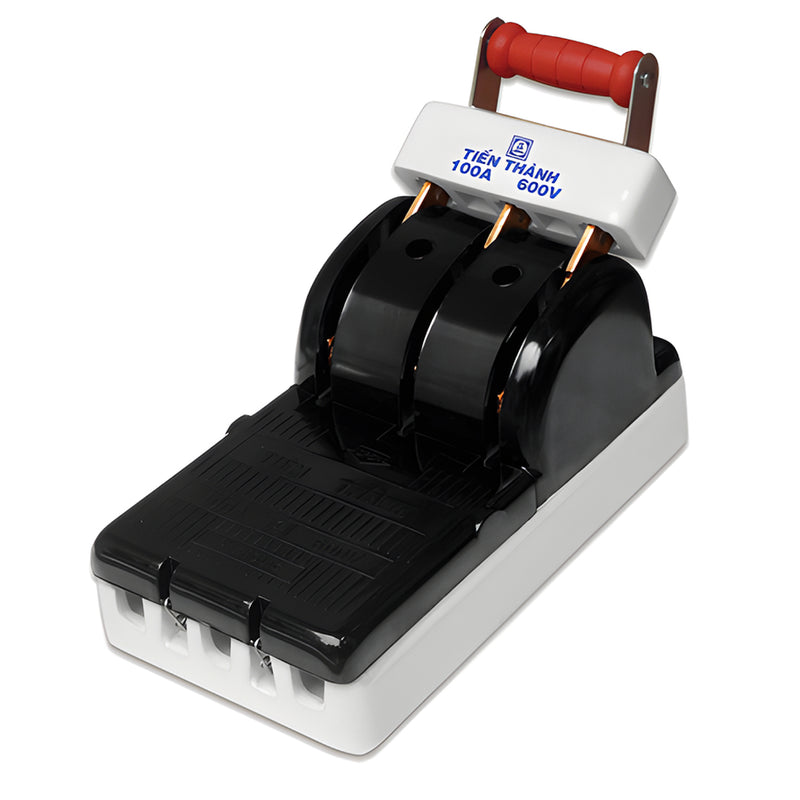 Cầu dao sứ chịu tải cao Tiến Thành, tiếp điểm đồng.