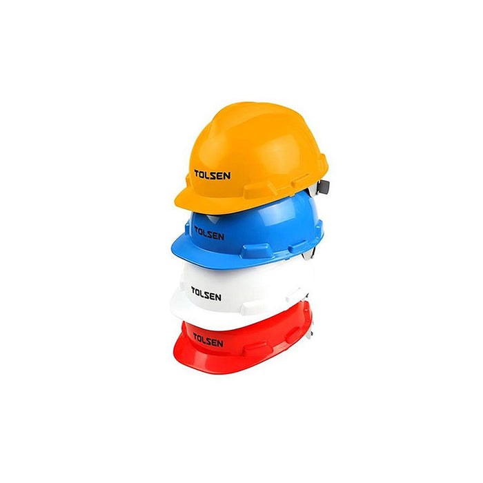 Nón bảo hộ lao động nhựa PP, có khóa điều chỉnh TOLSEN