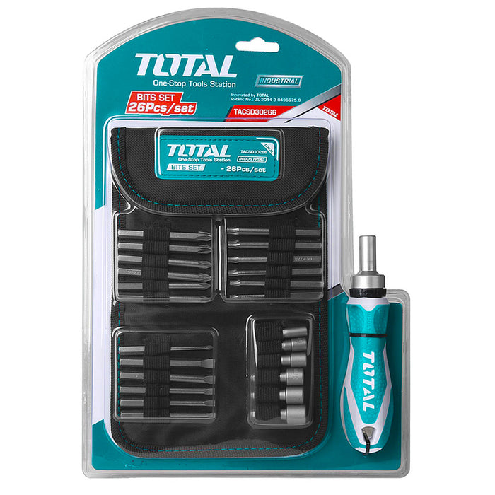 Bộ tua vít 26 chi tiết Total TACSD30266