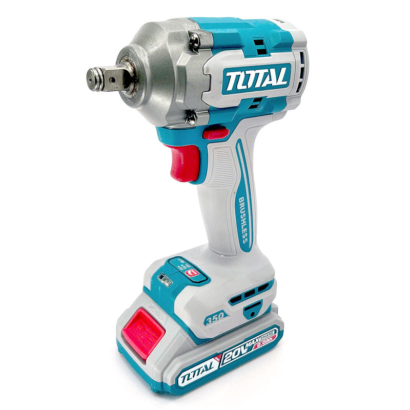 Máy siết bu lông cốt 1/2 inch không chổi than dùng pin Lithium 20V Total TIWLI2035