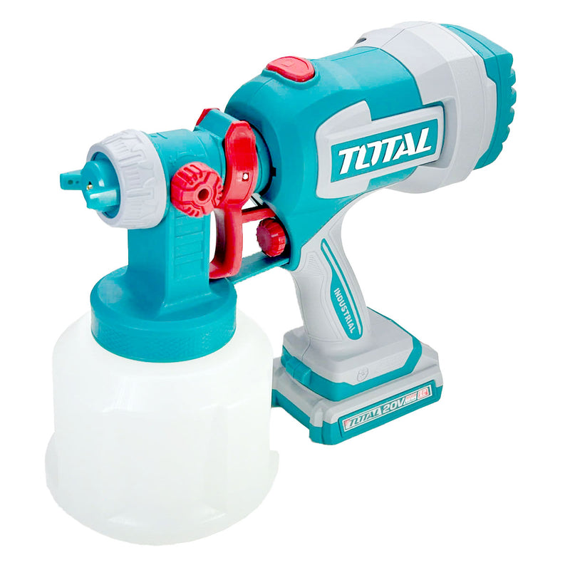 Máy phun sơn 1000ml dùng Pin Lithium 20V Total, áp suất phun 0.2Bar
