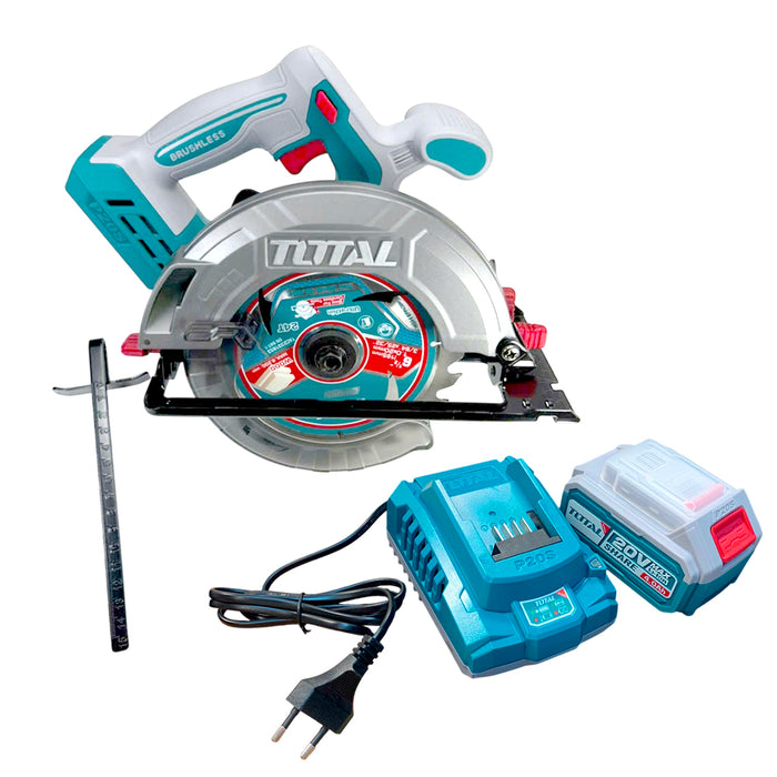 Máy cưa đĩa dùng Pin 20V TOTAL TSLI1652, đường kính lưỡi 165mm