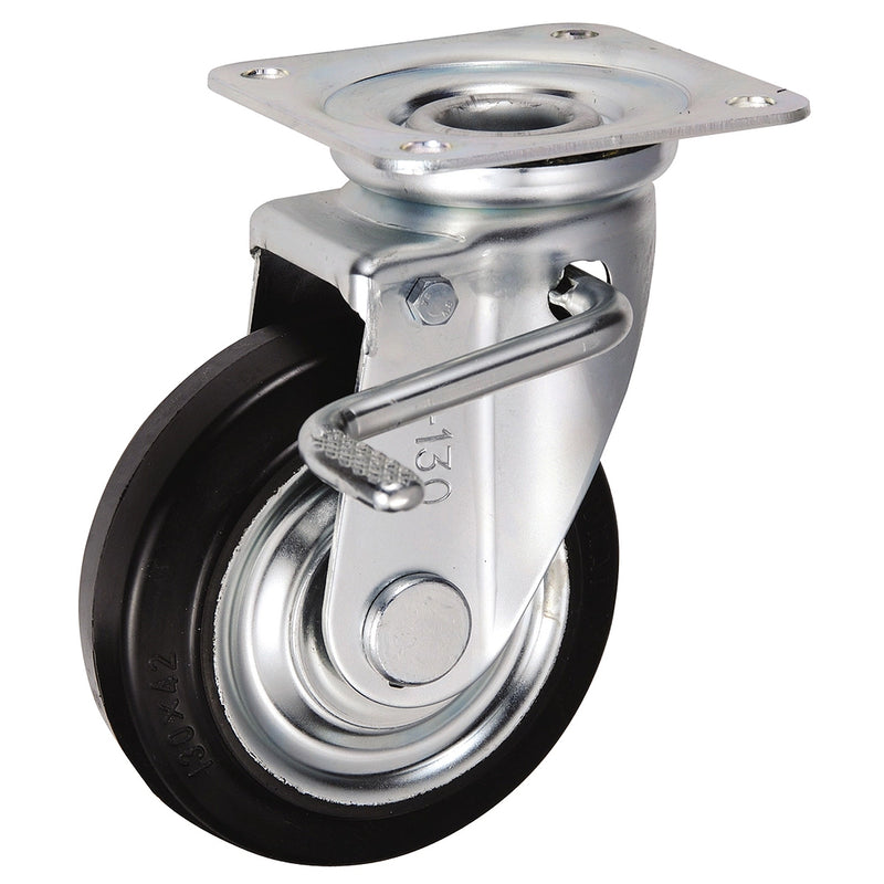 Bánh xe đẩy Ukai JB-Type có xoay, có khóa bánh, đường kính từ 75mm - 250mm