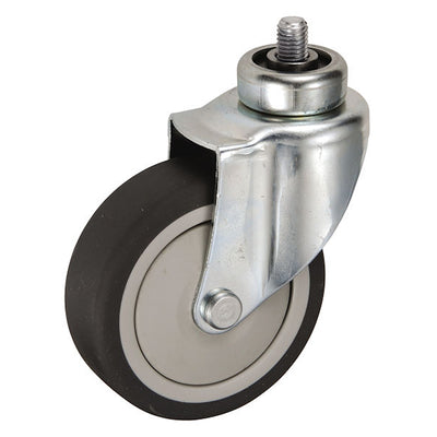 Bánh xe đẩy siêu thị, loại tiêu âm, bản cải tiến Ukai TPXC/TUXC có xoay, đường kính từ 100mm  - 125mm