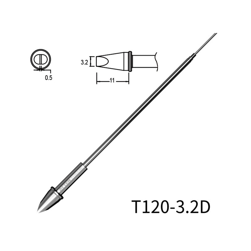 Phụ kiện mũi hàn tích hợp lõi gia nhiệt Atten T120 Series