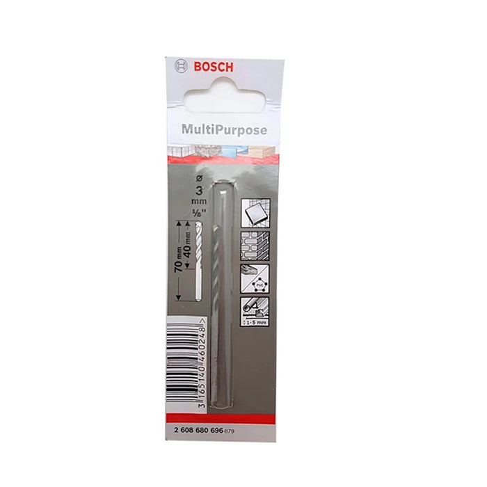 Mũi khoan đa năng CYL-4 Bosch đường kính từ 3mm - 12mm, chiều dài từ 70mm - 150mm, đuôi trơn (Multiconstruction)