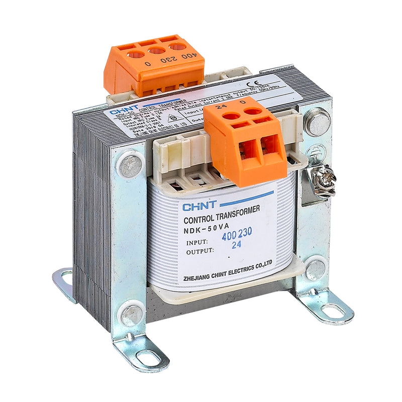 Biến áp cách ly Chint NDK series, điện áp vào AC 220V/380V, điện áp ra từ 6VAC ~ 380VAC