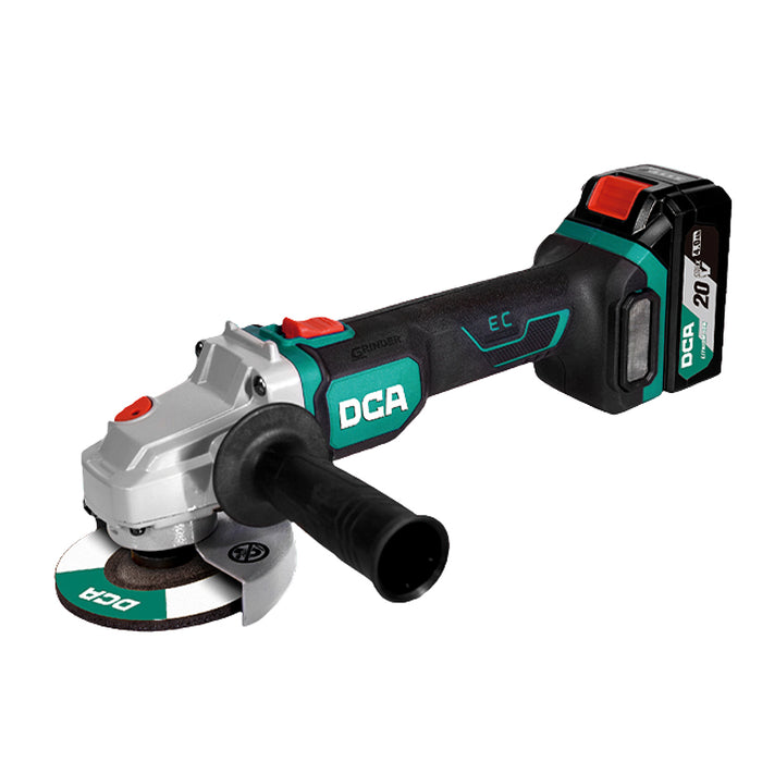 Máy mài góc Pin 20V Max DCA ADSM06-100, đường kính lưỡi 100mm, động cơ không chổi than