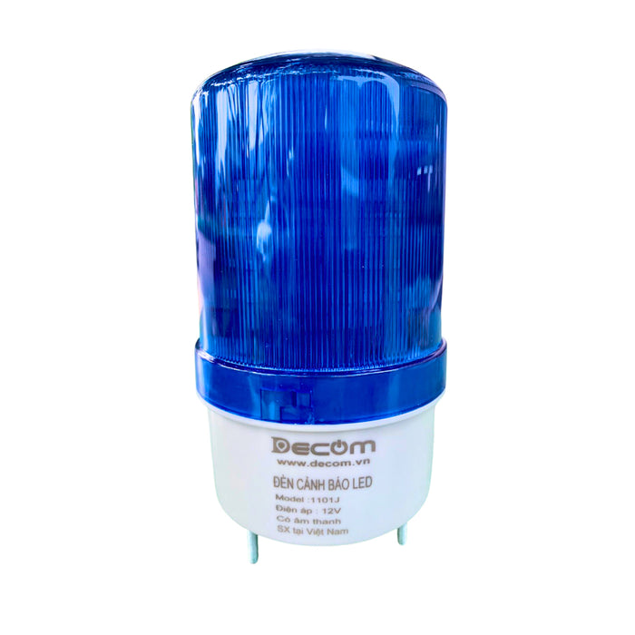 Đèn cảnh báo led xoay Decom không còi và có còi