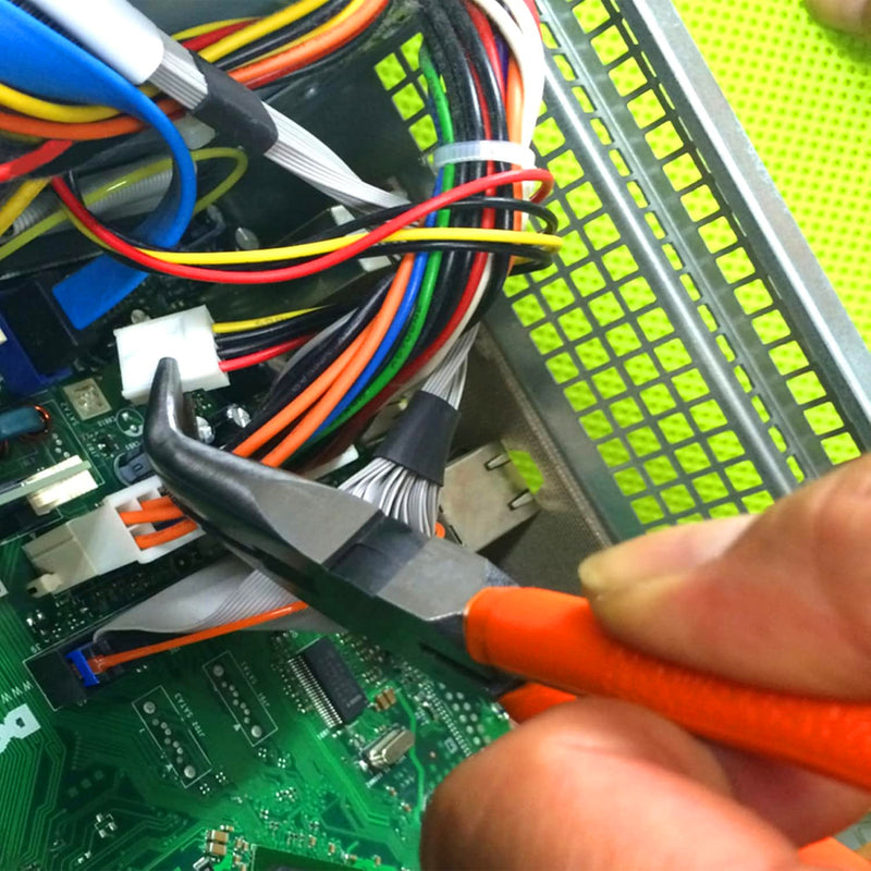 Kìm nhọn mũi cong Fujiya 350T-150, kích thước 150mm. Tiêu chuẩn RoHS