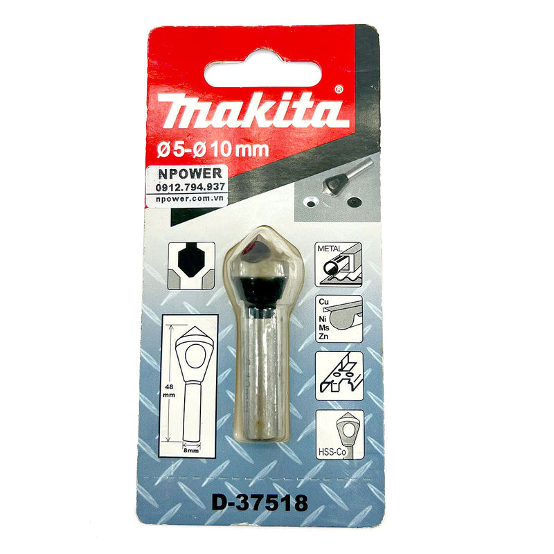 Mũi vát lỗ Makita đuôi trơn, kích thước từ 2mm-20mm